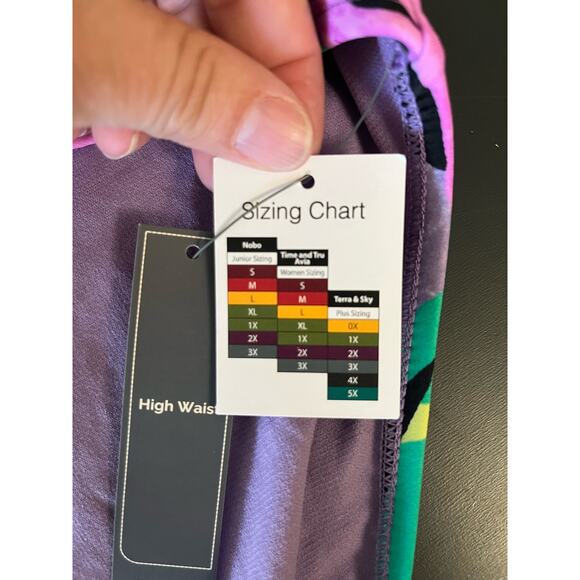 Terra & Sky Tropical Floral Print Vibrant Bikini Bottom High Waisted Plus 4X - Picture 5 of 6